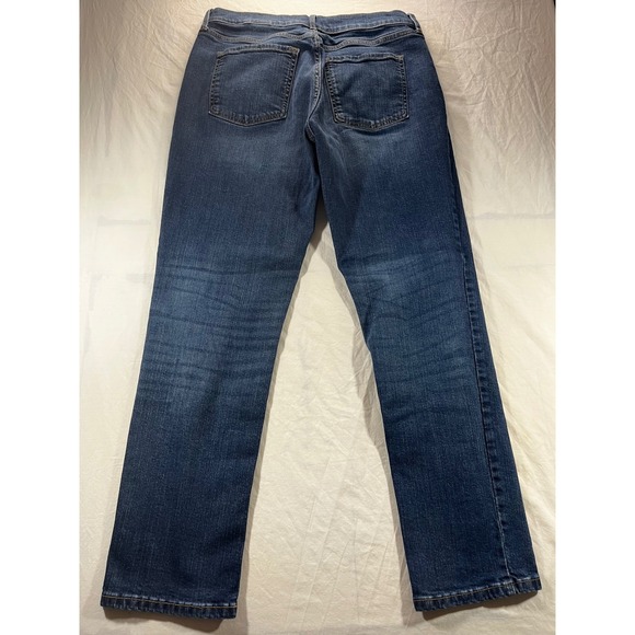 Banana Republic Girlfriend Jeans Dark Wash Blue Denim Women's Size 29/8 - Picture 2 of 9